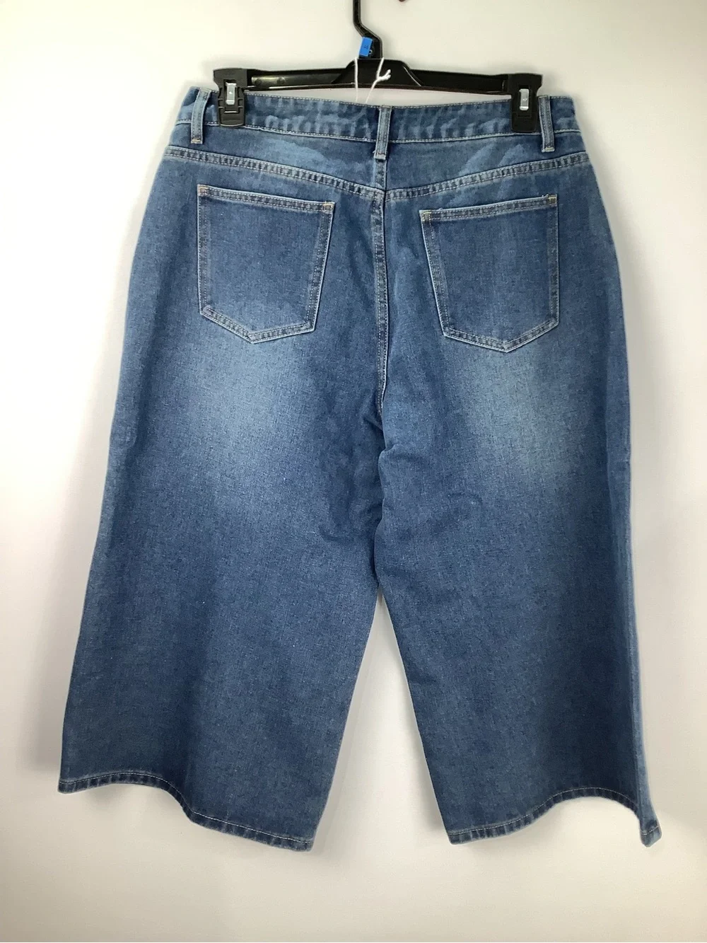 Cider‎ Women's Cropped Denim Culotte Wide Leg Jeans size XL